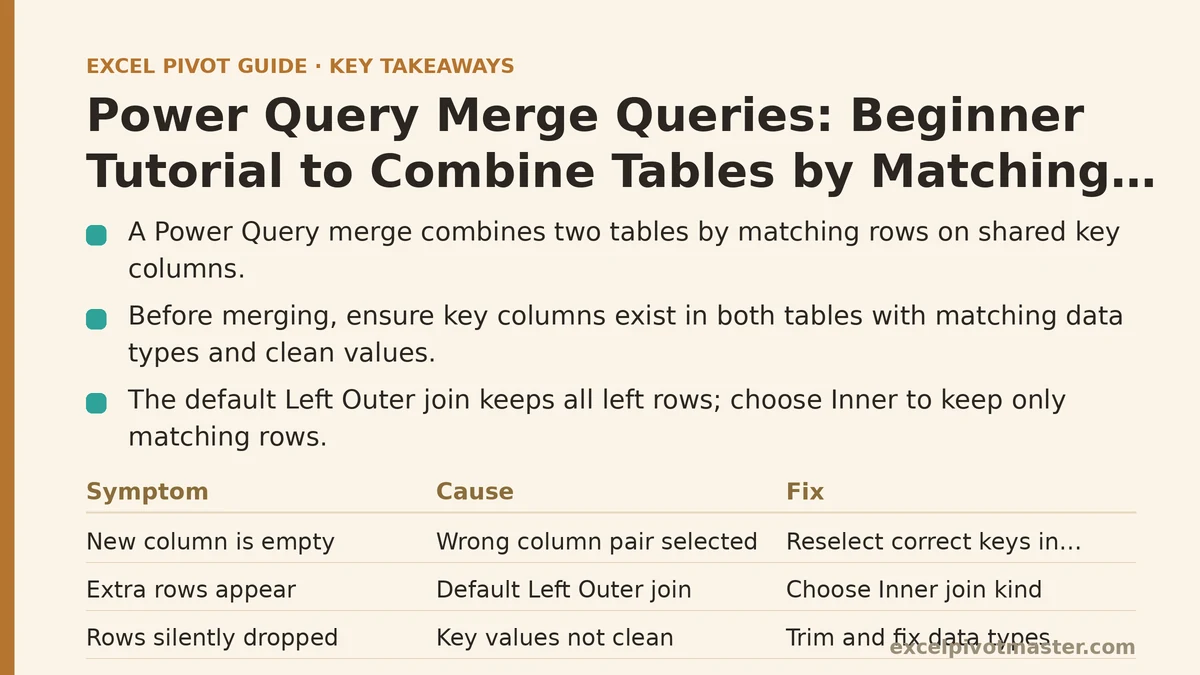 Power Query Merge Queries: Beginner Tutorial to Combine Tables by Matching Columns