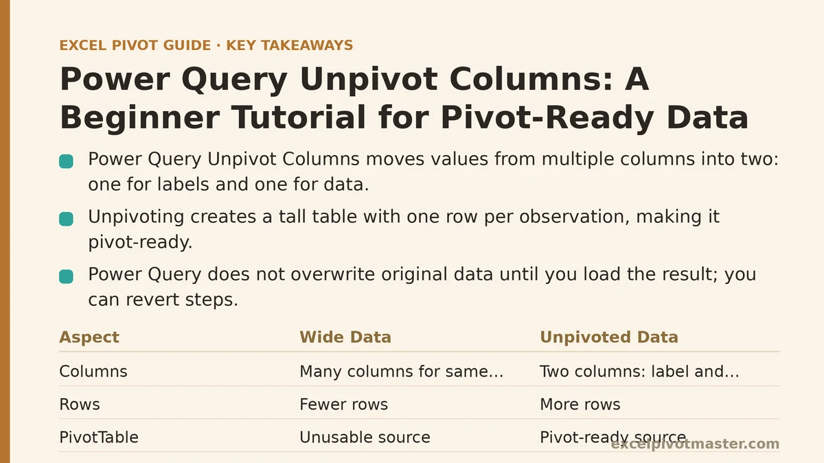 Power Query Unpivot Columns: A Beginner Tutorial for Pivot-Ready Data